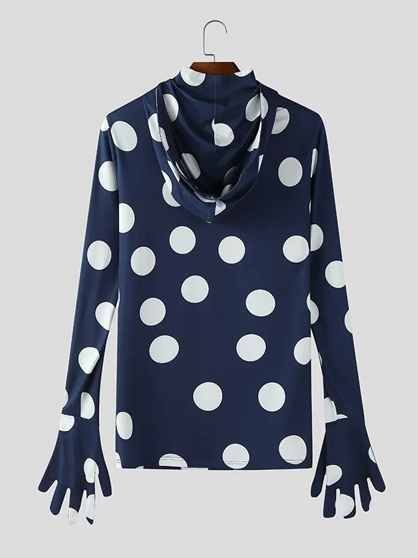 Men's Polka Dot Print Casual T-Shirt SKUL30589 sold by Incerunmen product image thumbnail 4