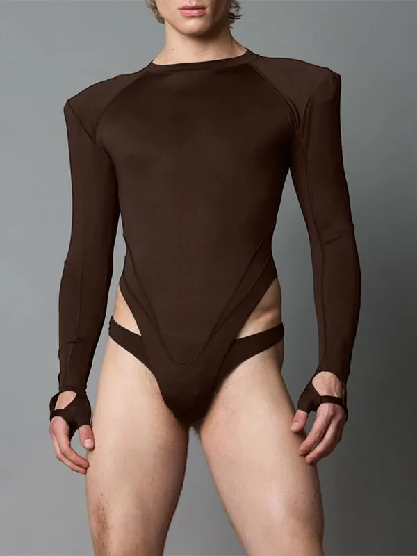 Men's Deconstructed Padded Shoulder Bodysuit SKUL31909 sold by Incerunmen product image thumbnail 5