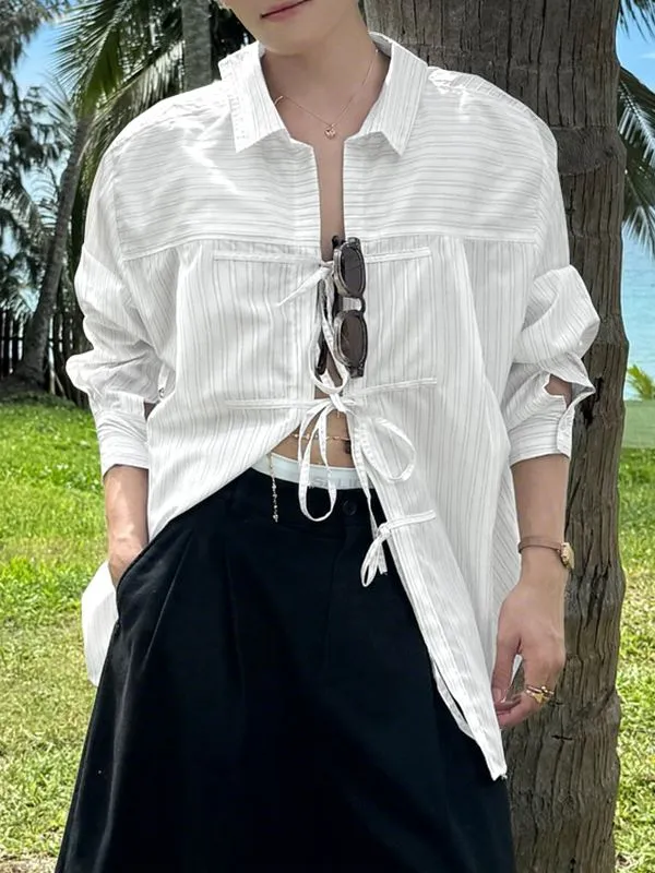 Men's Tie Striped Long Sleeve Shirt SKUL31907 sold by Incerunmen