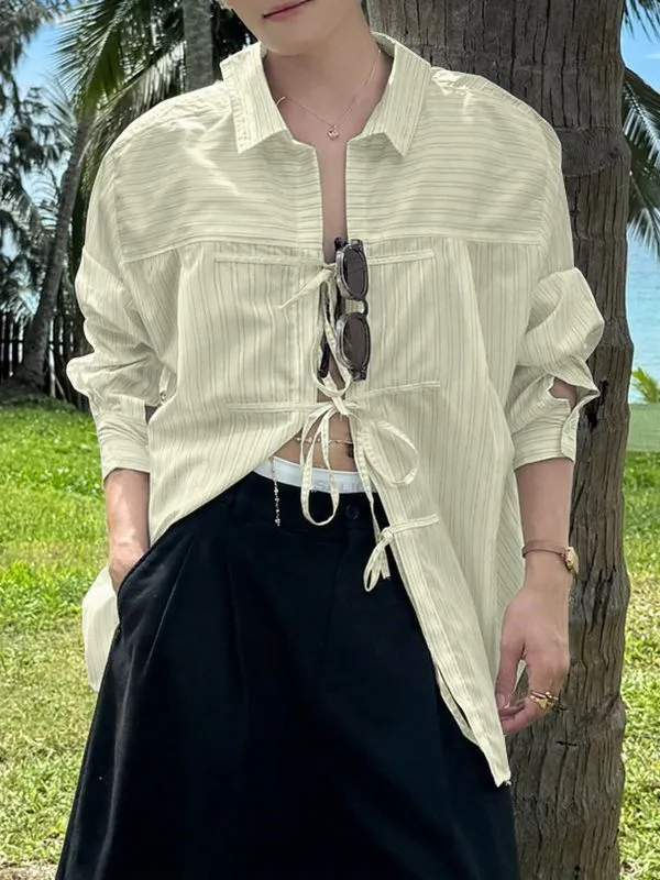 Men's Tie Striped Long Sleeve Shirt SKUL31907 sold by Incerunmen product image thumbnail 3