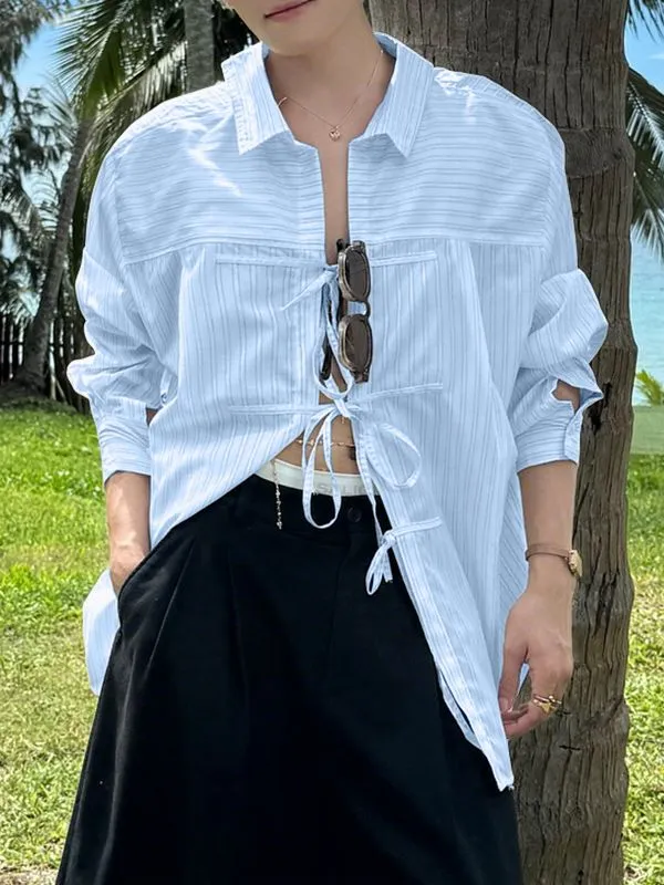 Men's Tie Striped Long Sleeve Shirt SKUL31907 sold by Incerunmen product image thumbnail 2