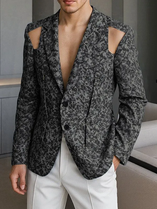 Men's Cut-Out Casual Long Sleeve Blazer SKUL30573 sold by Incerunmen product image thumbnail 2