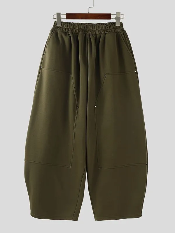 Men's Solid Wide Leg Casual Pant SKUL35277 sold by Incerunmen product image thumbnail 4