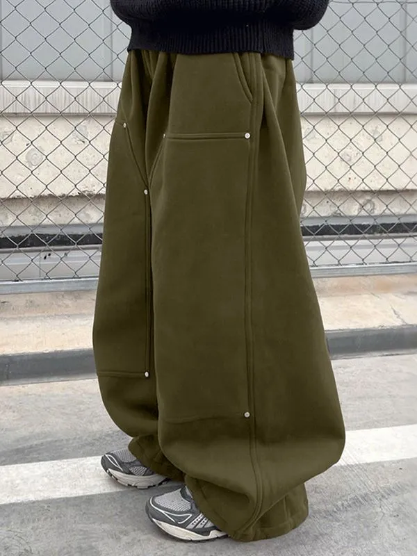 Men's Solid Wide Leg Casual Pant SKUL35277 sold by Incerunmen product image thumbnail 3