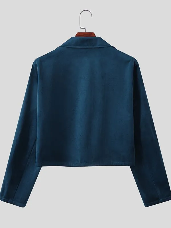 Men's Solid Velvet Long Sleeve Jacket SKUL34123 sold by Incerunmen product image thumbnail 5