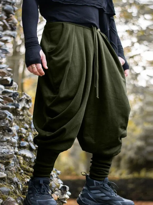 Men's Solid Pleated Loose Casual Pant SKUL32854 sold by Incerunmen product image thumbnail 5