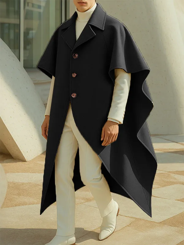 Men's Solid Loose Wide Sleeve Cloak SKUL28407 sold by Incerunmen product image thumbnail 3