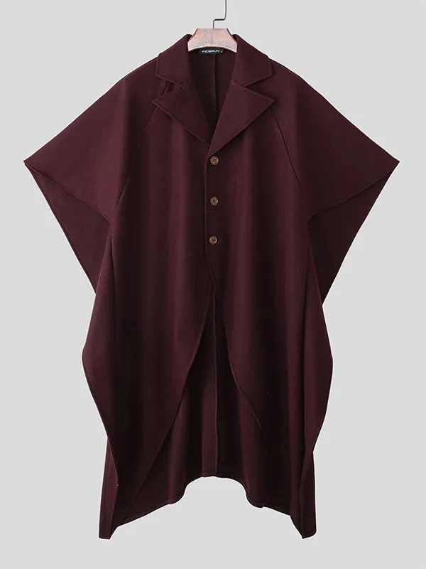 Men's Solid Loose Wide Sleeve Cloak SKUL28407 sold by Incerunmen product image thumbnail 4