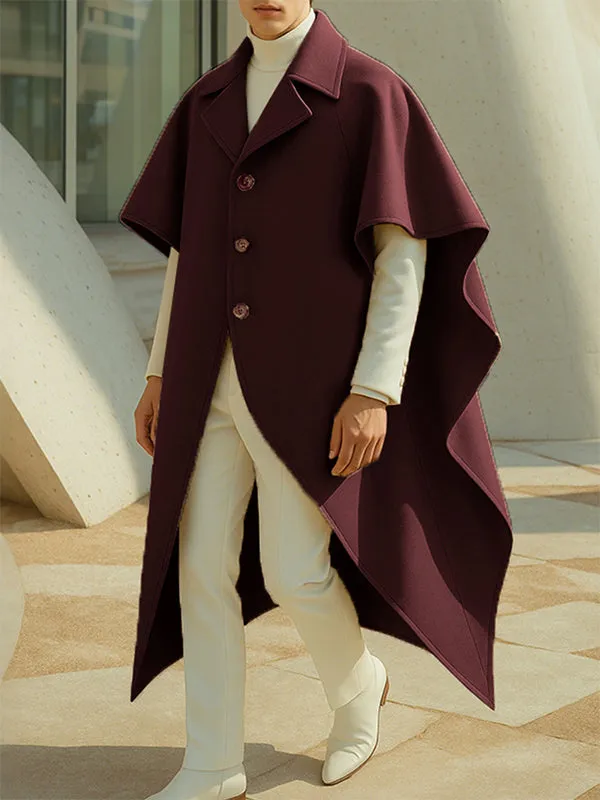 Men's Solid Loose Wide Sleeve Cloak SKUL28407 sold by Incerunmen product image thumbnail 2