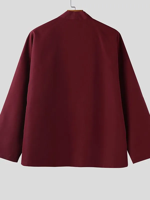 Men's Solid Texture Corduroy Long Sleeve Cardigan SKUL28336 sold by Incerunmen product image thumbnail 5