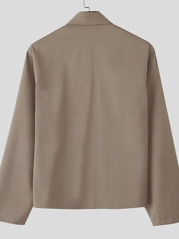 Men's Solid Tie-Shaped Cut Long Sleeve Shirt SKUL34010 sold by Incerunmen product image thumbnail 5