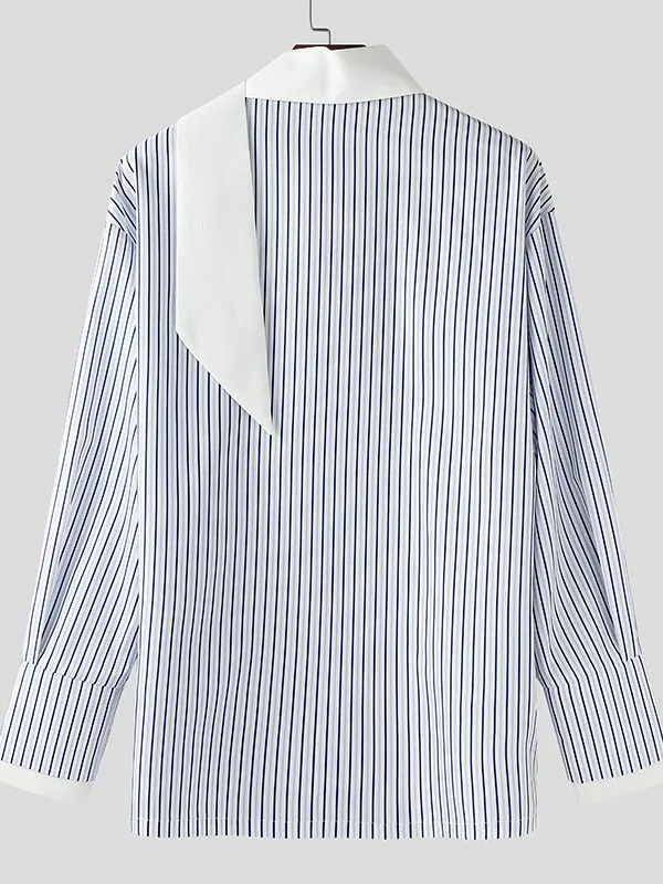 Men's Casual Striped Long Sleeve Shirt SKUL32777 sold by Incerunmen product image thumbnail 4