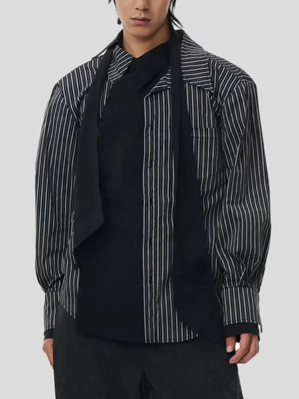 Men's Casual Striped Long Sleeve Shirt SKUL32777 sold by Incerunmen