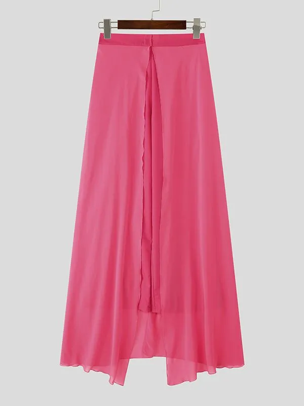 Men's Casual Layered Floor Length Hem Pant SKUL35085 sold by Incerunmen product image thumbnail 4