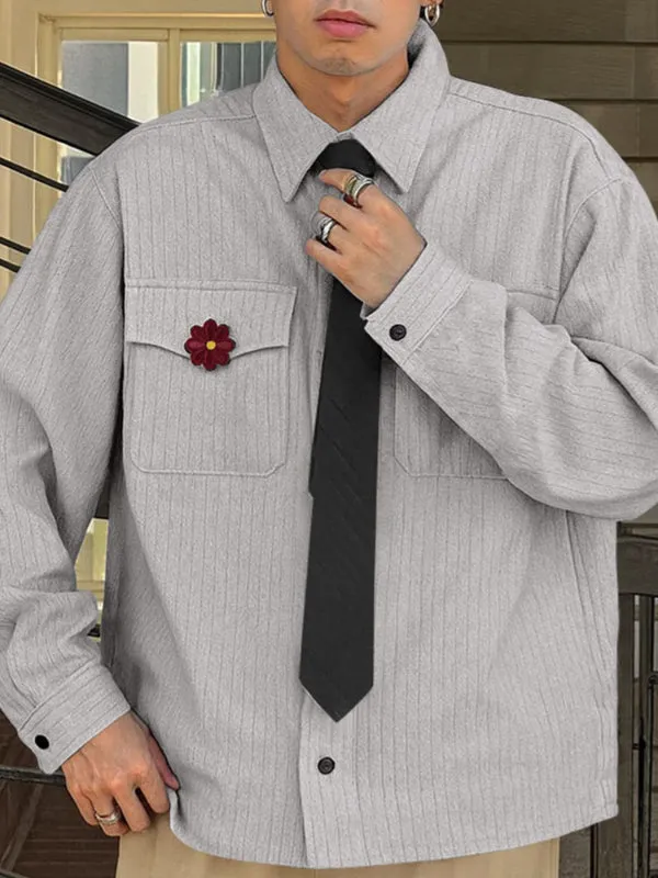 Men's Striped Tie Casual Long Sleeve Shirt SKUL31824 sold by Incerunmen product image thumbnail 3