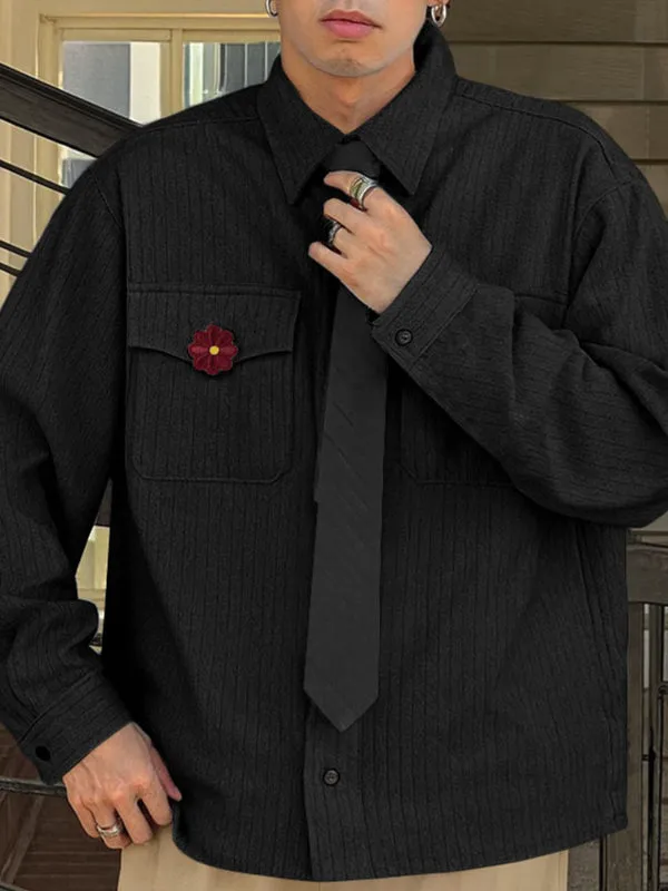 Men's Striped Tie Casual Long Sleeve Shirt SKUL31824 sold by Incerunmen product image thumbnail 2