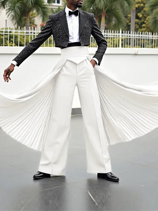 Men's Flap Hem High Waist Casual Pant SKUL27360 sold by Incerunmen product image thumbnail 2