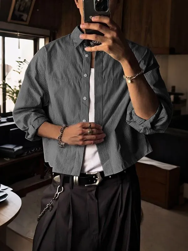 Men's Striped Casual Long Sleeve Shirt SKUL31938 sold by Incerunmen