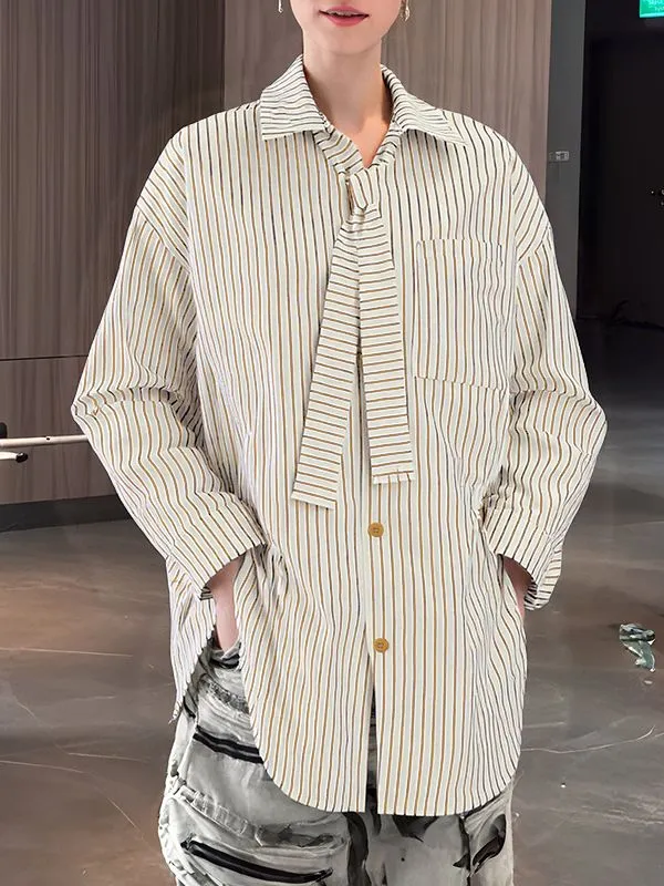 Men's Striped Tie Casual Long Sleeve Shirt SKUL30586 sold by Incerunmen product image thumbnail 3