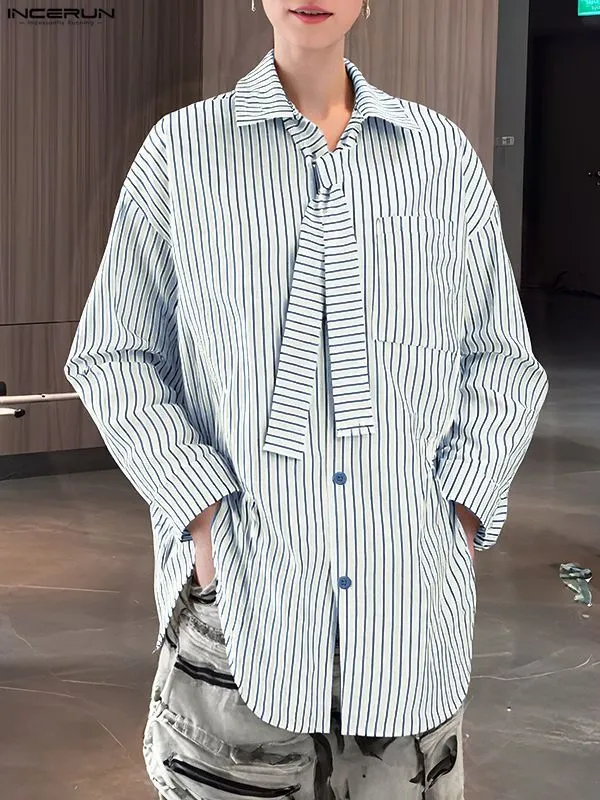 Men's Striped Tie Casual Long Sleeve Shirt SKUL30586 sold by Incerunmen product image thumbnail 2