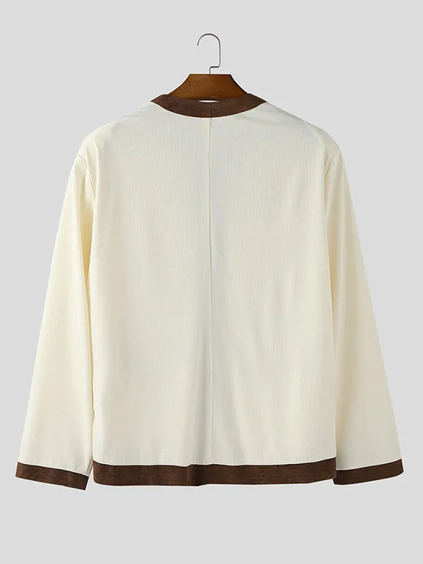 Men's Contrast Edge Casual Long Sleeve Jacket SKUL26067 sold by Incerunmen product image thumbnail 5