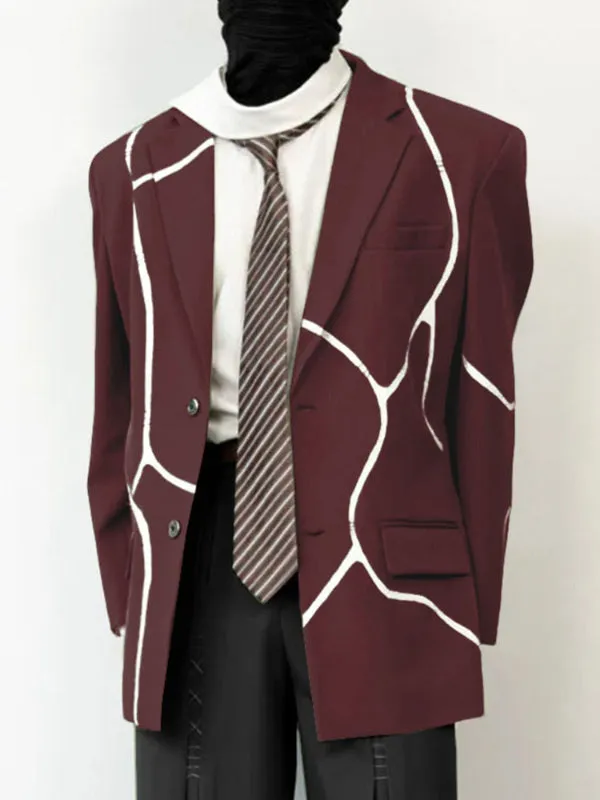 Men's Contrast Stripe Casual Long Sleeve Blazer SKUL28340 sold by Incerunmen product image thumbnail 3