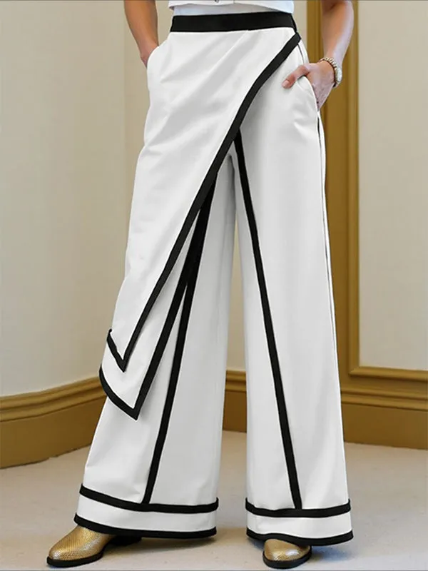 Men's Contrast Edge Layered Casual Pant SKUL25994 sold by Incerunmen product image thumbnail 2