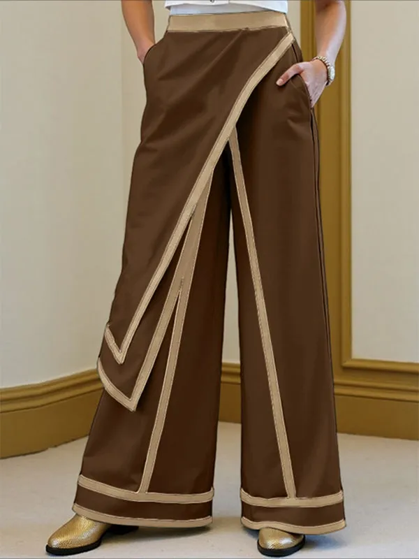 Men's Contrast Edge Layered Casual Pant SKUL25994 sold by Incerunmen