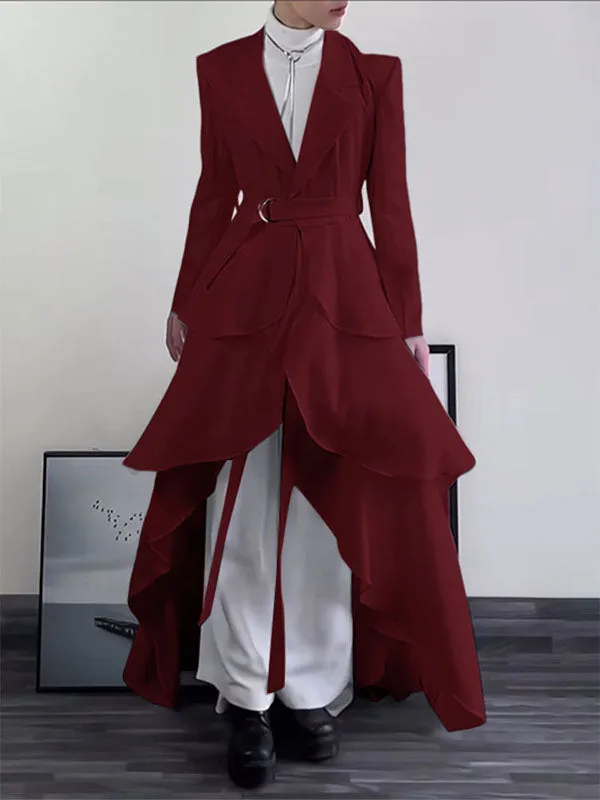 Men's Ruffled Patchwork Casual Long Sleeve Blazer SKUL29594 sold by Incerunmen product image thumbnail 3