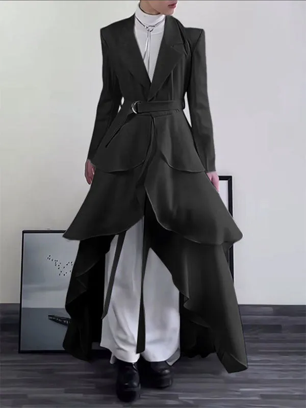 Men's Ruffled Patchwork Casual Long Sleeve Blazer SKUL29594 sold by Incerunmen