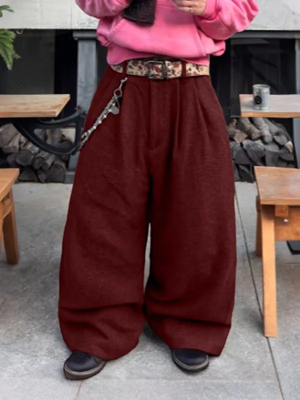 Men's Solid Color Textured Loose Casual Pant SKUL30579 sold by Incerunmen product image thumbnail 2