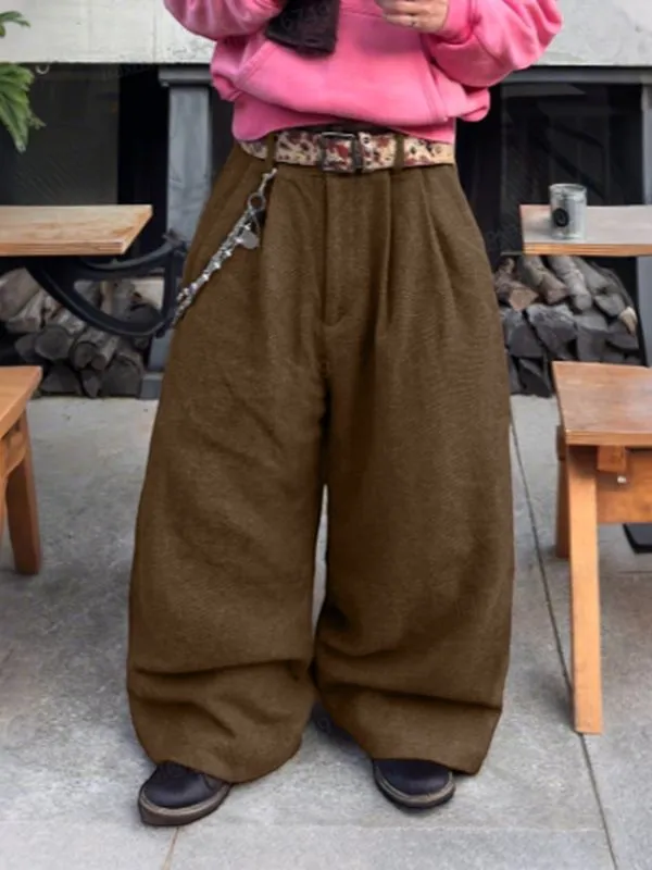 Men's Solid Color Textured Loose Casual Pant SKUL30579 sold by Incerunmen product image thumbnail 3