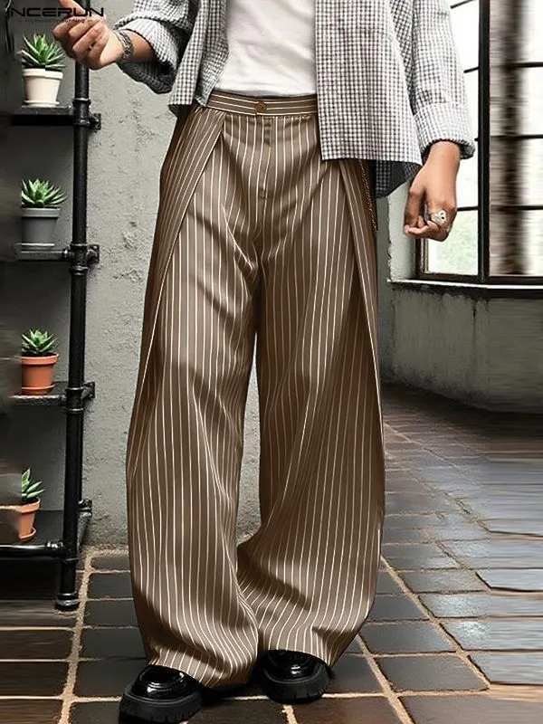 Men's Striped Loose Casual Pant SKUL29712 sold by Incerunmen product image thumbnail 2