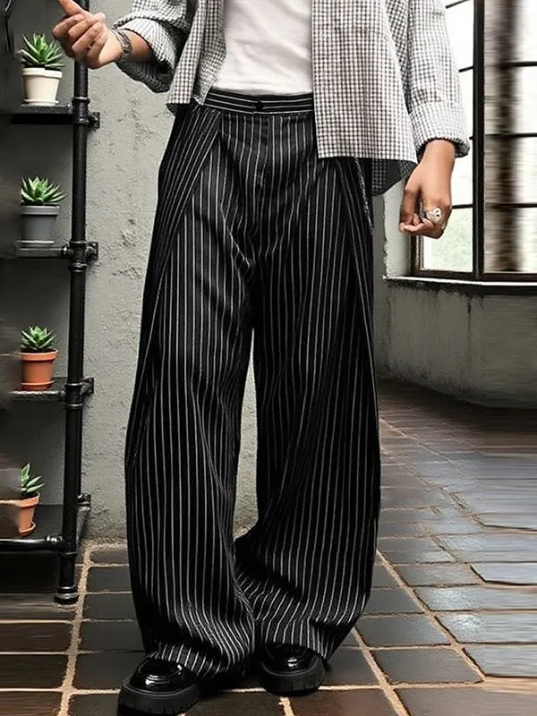 Men's Striped Loose Casual Pant SKUL29712 sold by Incerunmen