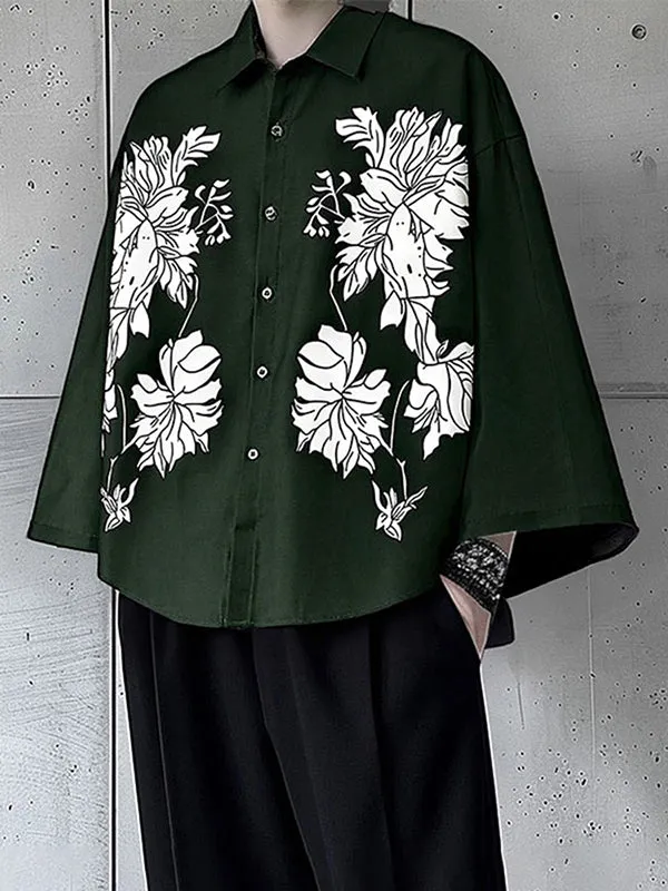 Men's Floral Print Loose Casual Shirt SKUL26091 sold by Incerunmen product image thumbnail 2