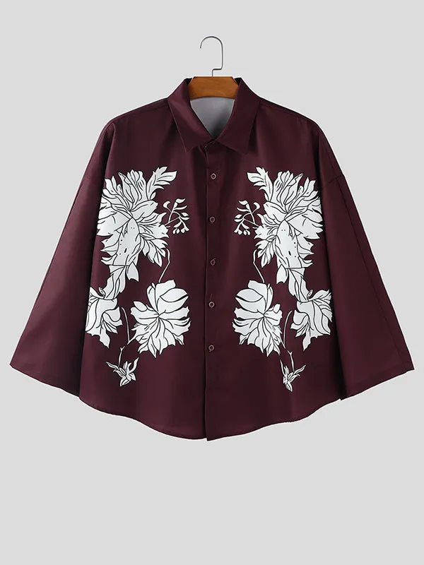 Men's Floral Print Loose Casual Shirt SKUL26091 sold by Incerunmen product image thumbnail 4