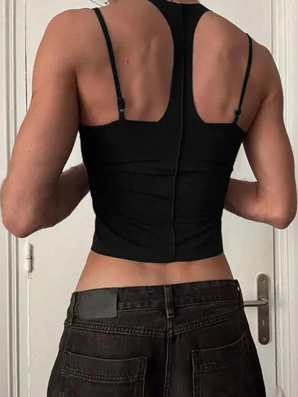 Men's Solid Color Casual Cropped Tank SKUL22292 sold by Incerunmen product image thumbnail 2