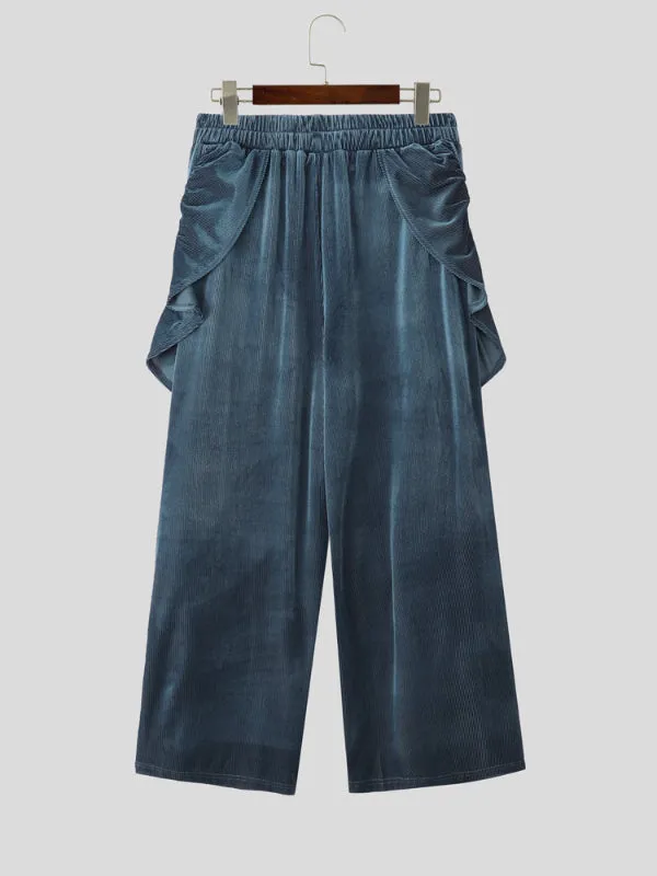 Men's Ruffled Patchwork Casual Pant SKUL29718 sold by Incerunmen product image thumbnail 5