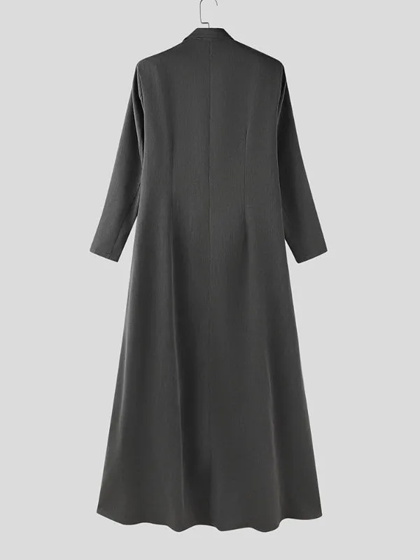 Men's Solid Color Long Hem Casual Long Sleeve Blazer SKUL31841 sold by Incerunmen product image thumbnail 5