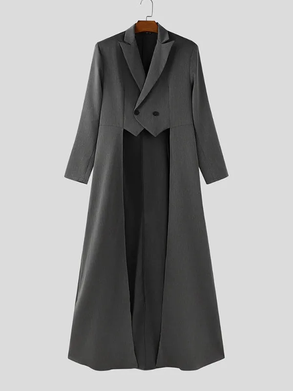 Men's Solid Color Long Hem Casual Long Sleeve Blazer SKUL31841 sold by Incerunmen product image thumbnail 4