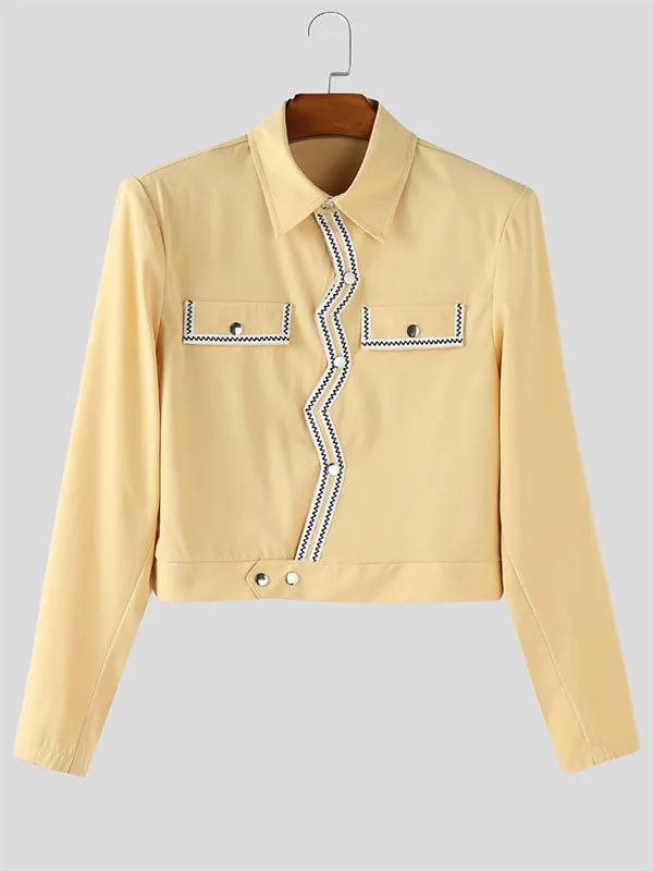 Men's Colorblock Casual Long Sleeve Jacket SKUL28355 sold by Incerunmen product image thumbnail 4