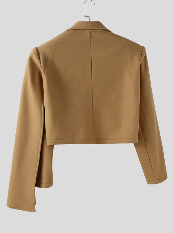 Men's Single Shoulder Drape Cropped Long Sleeve Casual Blazer SKUL28428 sold by Incerunmen product image thumbnail 5