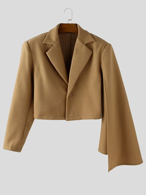 Men's Single Shoulder Drape Cropped Long Sleeve Casual Blazer SKUL28428 sold by Incerunmen product image thumbnail 4