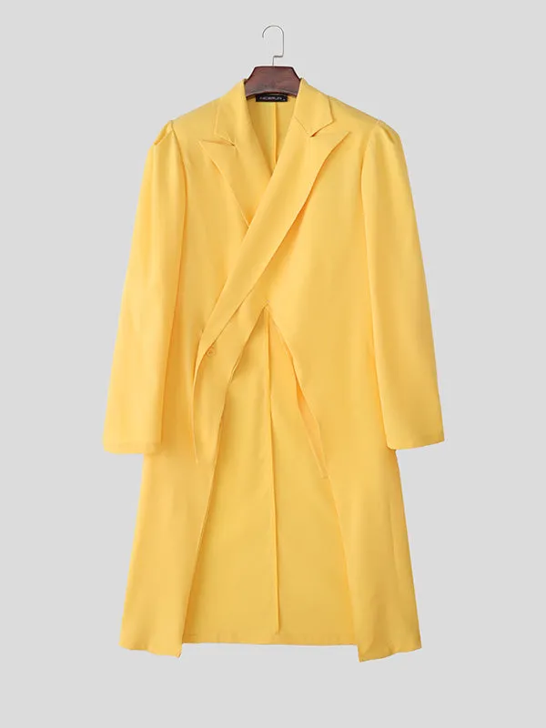 Men's Solid Color Casual Long Sleeve Blazer SKUL28369 sold by Incerunmen product image thumbnail 4