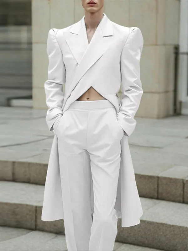 Men's Solid Color Casual Long Sleeve Blazer SKUL28369 sold by Incerunmen