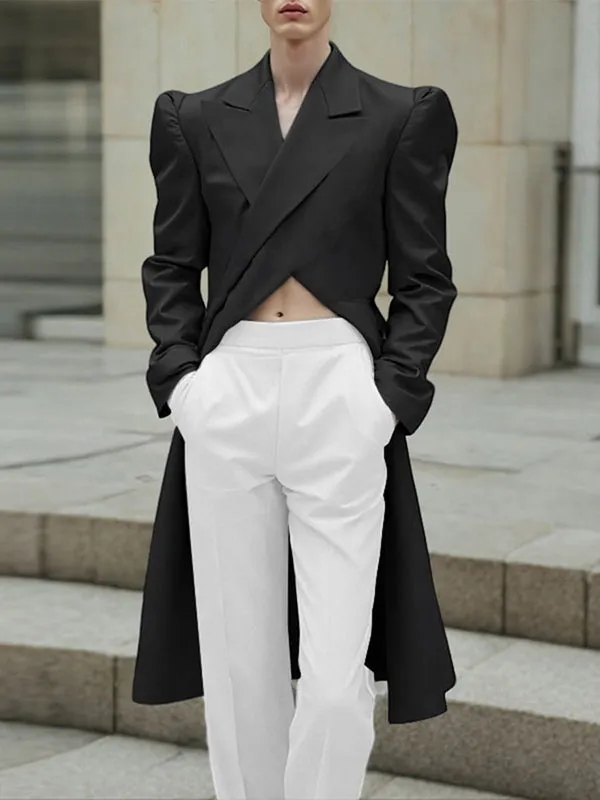 Men's Solid Color Casual Long Sleeve Blazer SKUL28369 sold by Incerunmen product image thumbnail 2