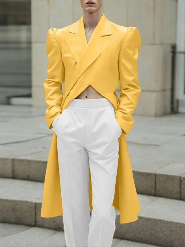 Men's Solid Color Casual Long Sleeve Blazer SKUL28369 sold by Incerunmen product image thumbnail 3