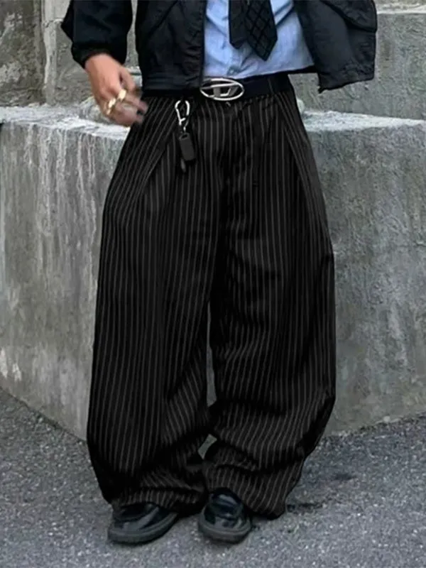Men's Stripe Wide Leg Casual Pant SKUL28418 sold by Incerunmen