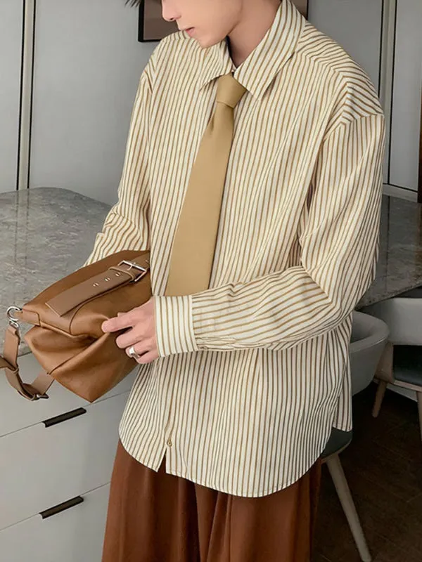 Men's Stripe Tie Long Sleeve Shirt SKUL30528 sold by Incerunmen product image thumbnail 2
