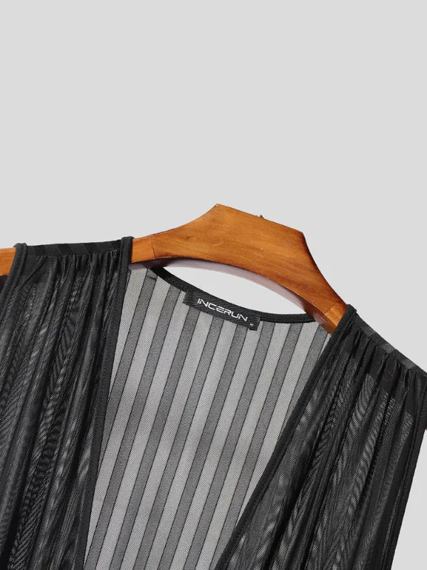 Men's Solid Sheer Casual Jumpsuit SKUL21184 sold by Incerunmen product image thumbnail 5